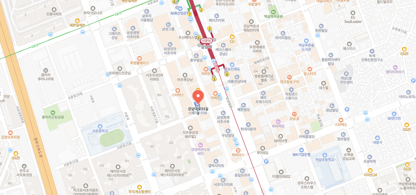 강남캠퍼스 오시는 길